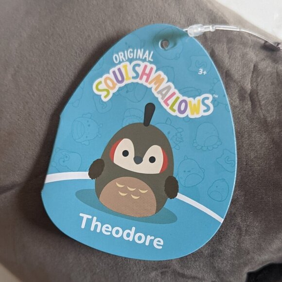 NWT HTF 8" Theodore Roadrunner Squishmallows Brown Bird Crest Plushie Animal NEW - Picture 5 of 8